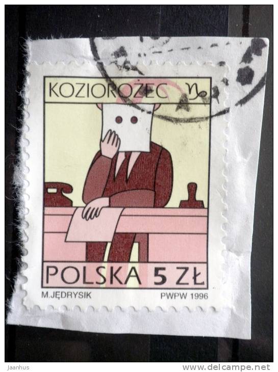 Poland - 1996/97 - Mi.nr.3609 - Used - Signs Of The Zodiac - Capricorn - Definitives - On Paper - Gebraucht