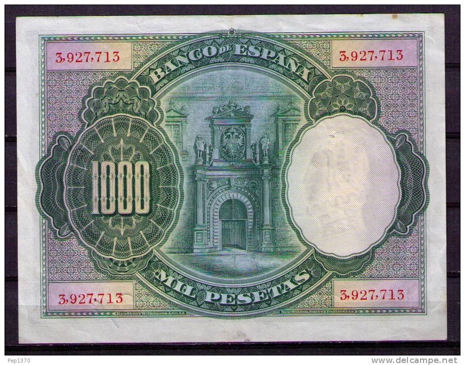 BILLETE DE 1000 PESETAS DE 1925 (CARLOS I)  EXCELENTE CONSERVACION  (VER FOTO) - 1000 Peseten