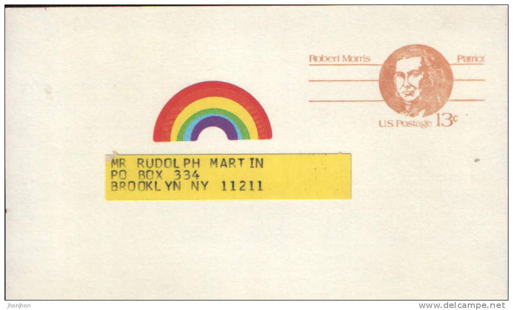 USA-Postal Stationary Postcard1981- Robert Morris Patriot - 1981-00