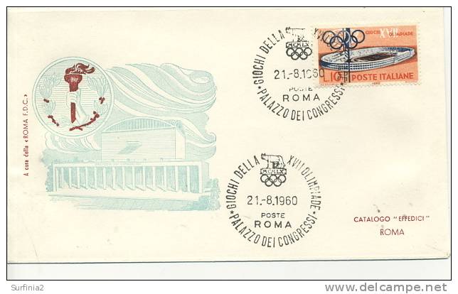 1960 OLYMPIC FDC - ITALY - Summer 1960: Rome