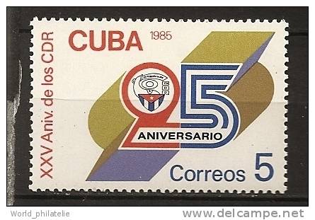 Cuba 1985 N° 2644 ** CDR, Comités De Défense De Révolution, Emblème - Other & Unclassified