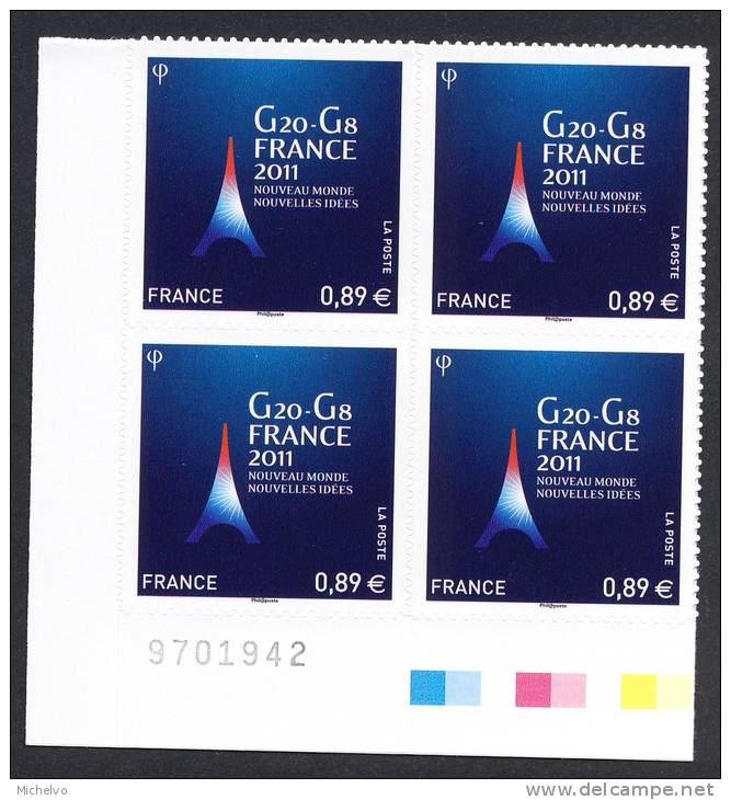 France 2011 -  Yv N° 598 ** - G20 - G8  (Autoadhésif) - Other & Unclassified