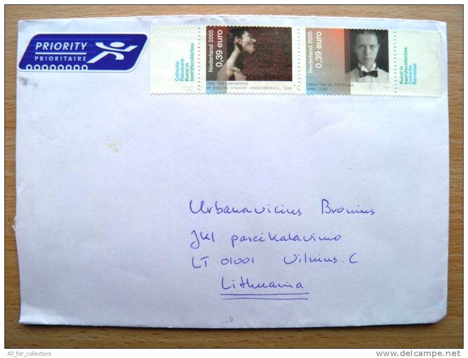 Cover Sent From Netherlands To Lithuania, 2009 - Cartas & Documentos