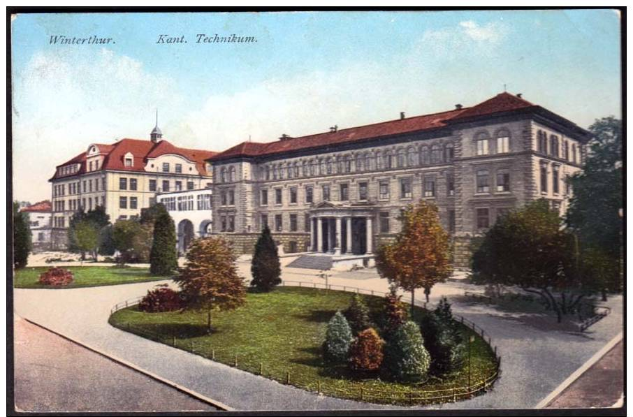 Winterthur, Kant. Technikum, CP Obl 1910, Voir Images - Other & Unclassified