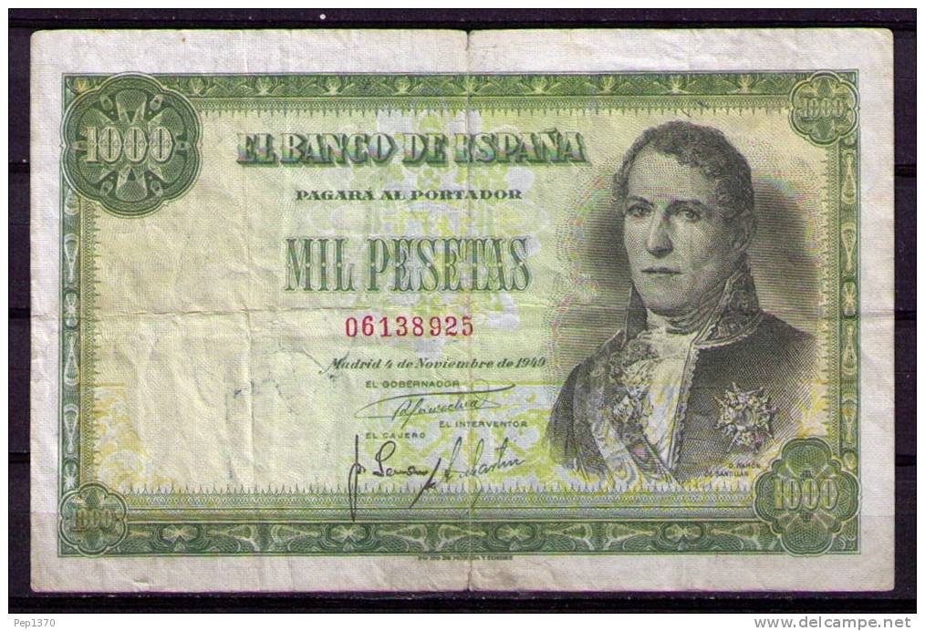 BILLETE DE 1.000 PESETAS DE 1949 (RAMON DE SANTILLAN) MUY BONITO - 1000 Pesetas