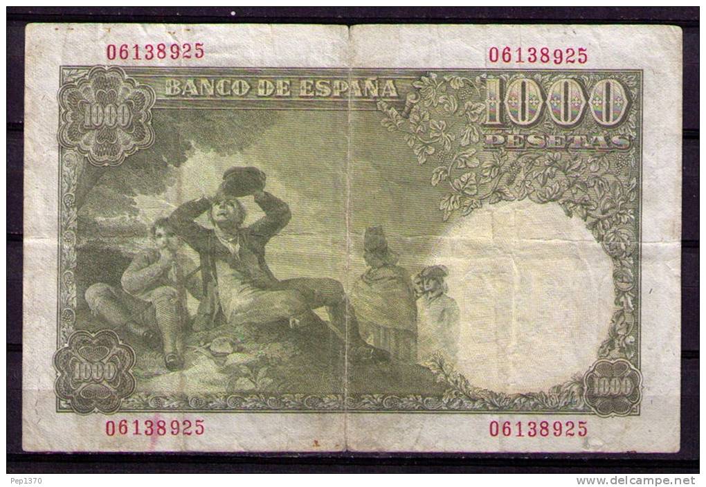 BILLETE DE 1.000 PESETAS DE 1949 (RAMON DE SANTILLAN) MUY BONITO - 1000 Pesetas