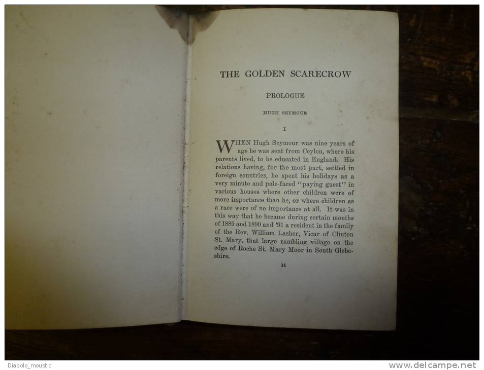 1915  Unusual Edition Originale THE GOLDEN SCARECROW  By Hugh  Walpole    .George H. Doran Company...WAR SERVICE LIBRARY - Wars Involving US