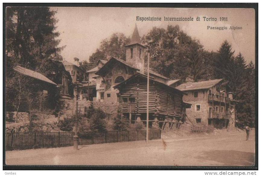 Italy - Turin - Esposizione Intrnazionale Di Torino 1911 - Paesaggio Alpino - Tentoonstellingen