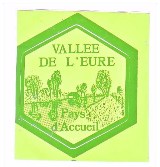 AUTOCOLLANT VALLEE DE L'EURE  PAYS D'ACCUEIL - Autocollants