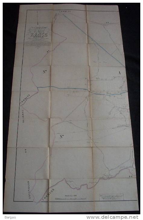 Rare Plan POPP De La Commune De RANCE ( Chimay ) - Topographische Kaarten