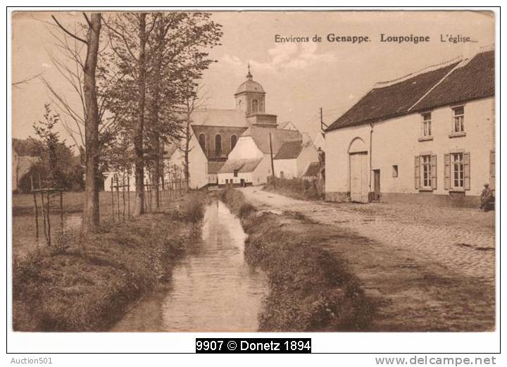 09907g LOUPOIGNE - EGLISE - Rivière - Genappe