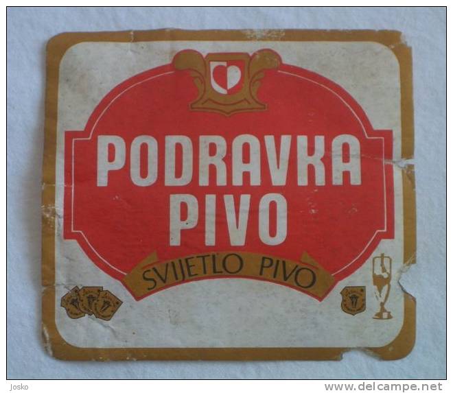 PODRAVKA PIVO (Croatian Old And Rare Beer Label ) * Beer Bière Cerveza Bier Birra Cerveja - Beer