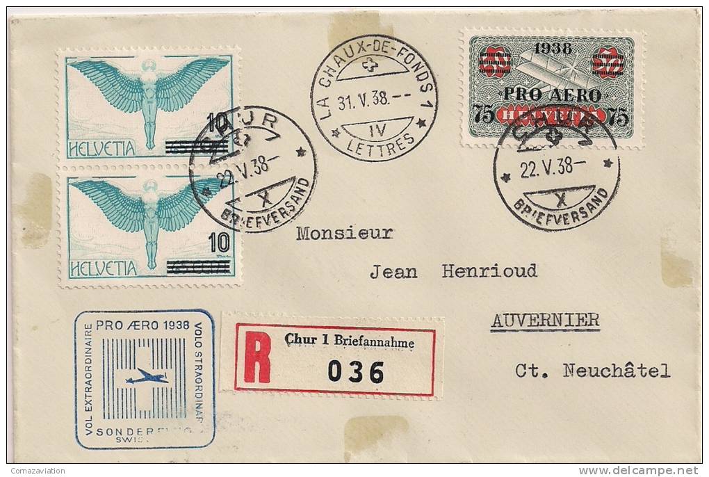 Pro Aero 1938 - Used Stamps