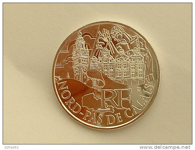 FRANCE -  Pièce De 10 Euro Argent Région Nord-Pas De Calais - 2011 - UNC - Frankrijk