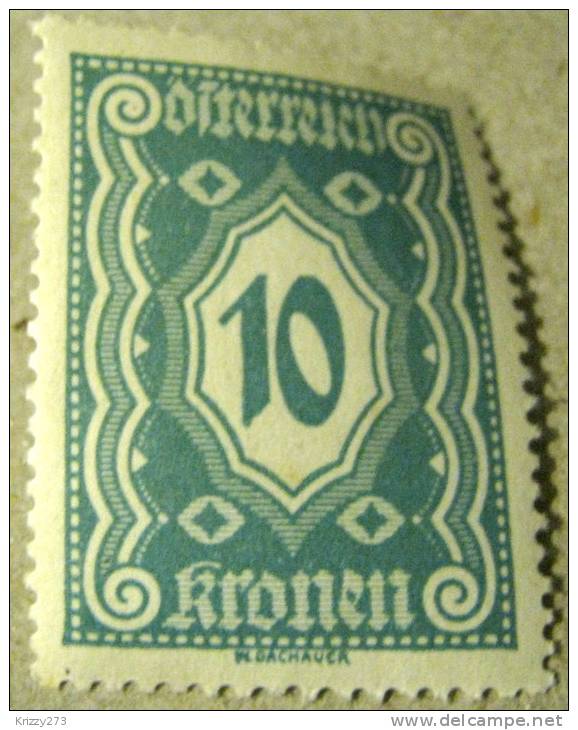 Austria 1921 Postage Due 10k - Mint - Postage Due