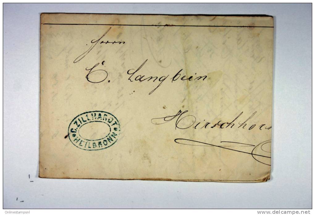 Deutschland 1875Frachtbrief Zillhardt Heilbron - Briefe U. Dokumente