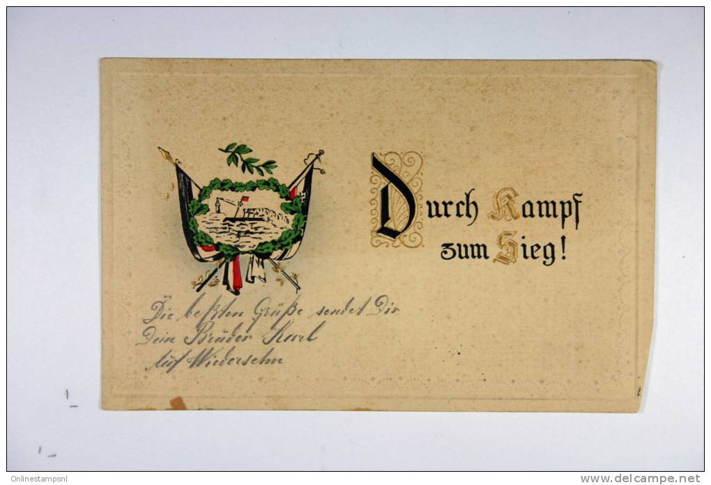 Deutschland 1915 Durch Kampf Zum Zieg Karte - Briefe U. Dokumente