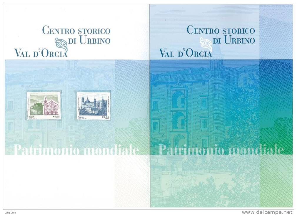 Filatelia  -  2008  ITALIA REPUBBLICA -  FOLDER -  CENTRO STORICO DI URBINO VAL D'ORCIA   - ESAURITO ALLE POSTE - Paquetes De Presentación