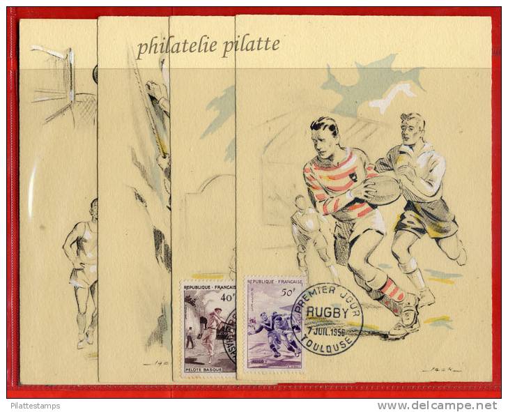 FRANCE CARTE MAXIMUM SPORTS DU 07/07/1956 - 1950-1959