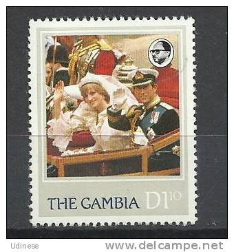 GAMBIA 1992 - DIANA 21st ANNIVERSARY 1D - MNH MINT NEUF - Gambia (1965-...)