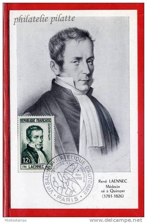 FRANCE CARTE MAXIMUM LAENNEC DU 07/11/1952 DE PARIS - 1950-1959