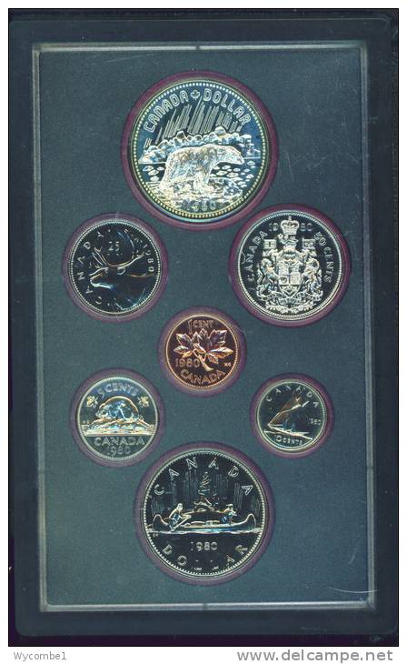 CANADA  -  1980  Proof Set In Case As Scans - Canada