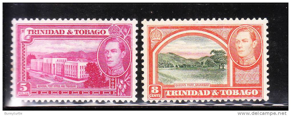 Trinidad &amp; Tobago 1938 George Scenery Lake Waterfalls Mint - Trindad & Tobago (...-1961)