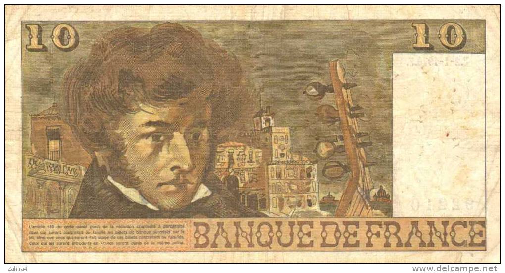 Dix Francs - Banque De France - Berlioz - E.2-1976.E.  - G.269 - 10 F 1972-1978 ''Berlioz''