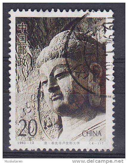 China Chine 1993 Mi. 2492   20 F Höhentempel In Der Longmen-Schlucht Buddha Losana - Usati