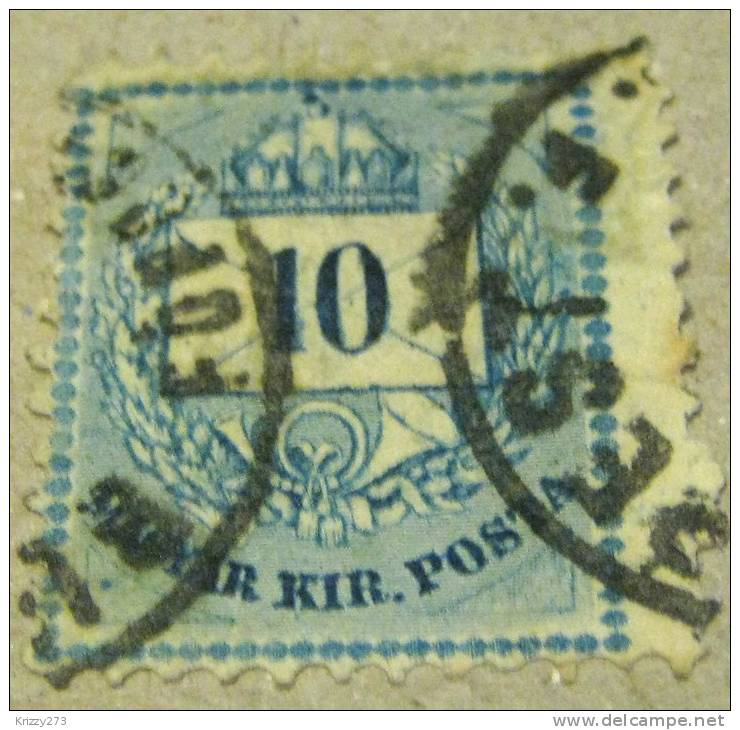 Hungary 1874 Letter Posthorn Crown 10k - Used - Usado
