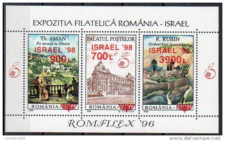 Romania 1998 / Romania - Israel / S/S Overprint - Unused Stamps