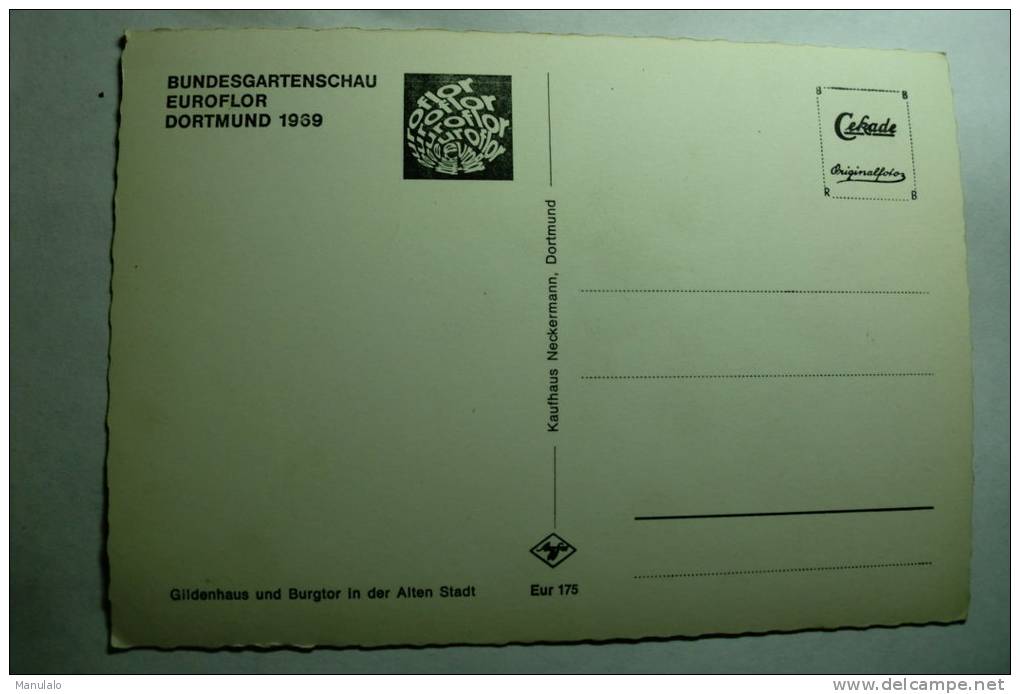 Bundesgartenschau Euroflor Dormund 1969 - Gildenhaus Und Burgtor In Der Alten Stadt - Dortmund