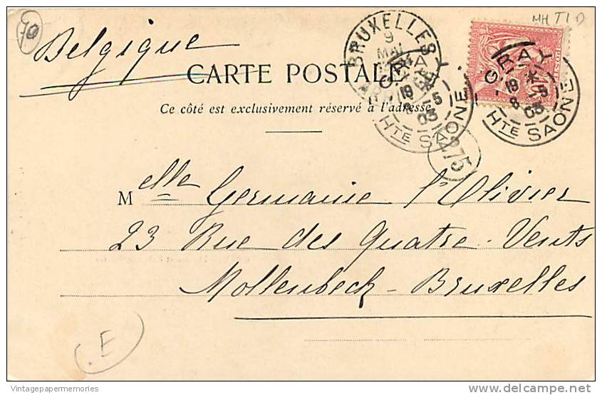 180882-France, Gray, Theatre Et Palais De Justice, Stamp, UDB, 1905 PM, A. Bergeret - Gray