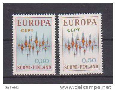 Finnland 1972  Mi.Nr. 700 / 701 , EUROPA - Postfrisch / MNH / (**) - Unused Stamps