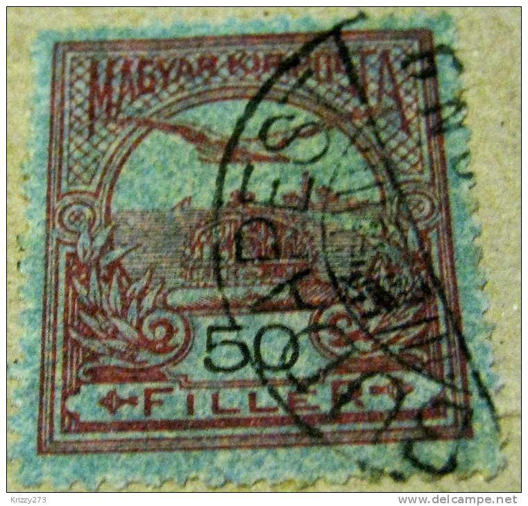 Hungary 1900 Turul Bird 50f - Used - Oblitérés