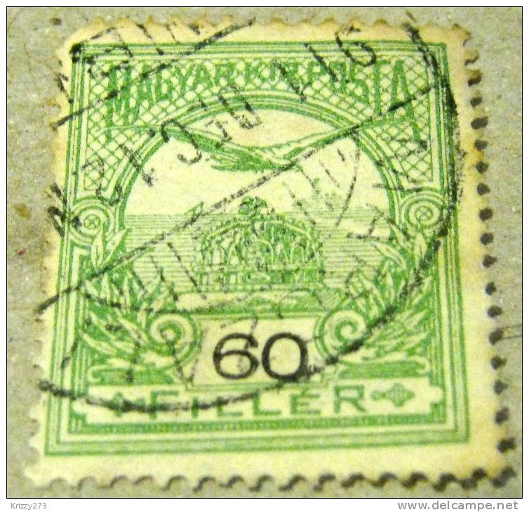 Hungary 1900 Turul Bird 60f - Used - Oblitérés