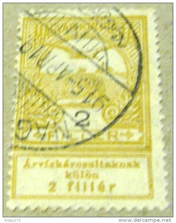 Hungary 1913 Turul Bird Flood Relief Surcharge 2+2f - Used - Gebraucht