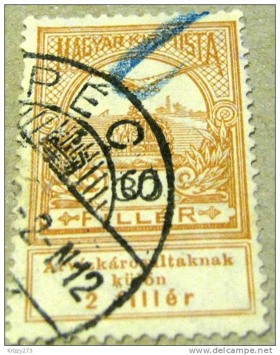 Hungary 1913 Turul Bird Flood Relief Surcharge 30+2f - Used - Oblitérés