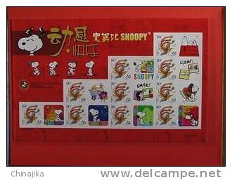 SNOOPY 1v Mint, China Post Self-Adv Stamps Offcial Personalised 2006 Miniature Sheet - Bandes Dessinées