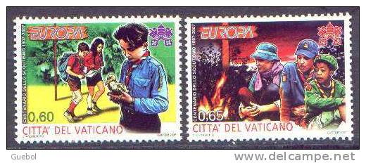 Organisation Scoutisme Vatican N° 1429 Et 1430 ** Scouts - CEPT / Europa 2007 - Neufs