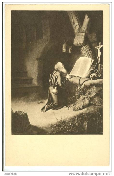 Dow, Der Eremit, Dresden, Early 1900s Unused Postcard [P9389] - Paintings