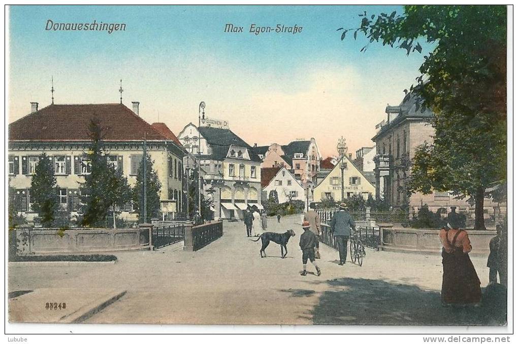 Donaueschingen - Max Eugen Strasse           1913 - Donaueschingen