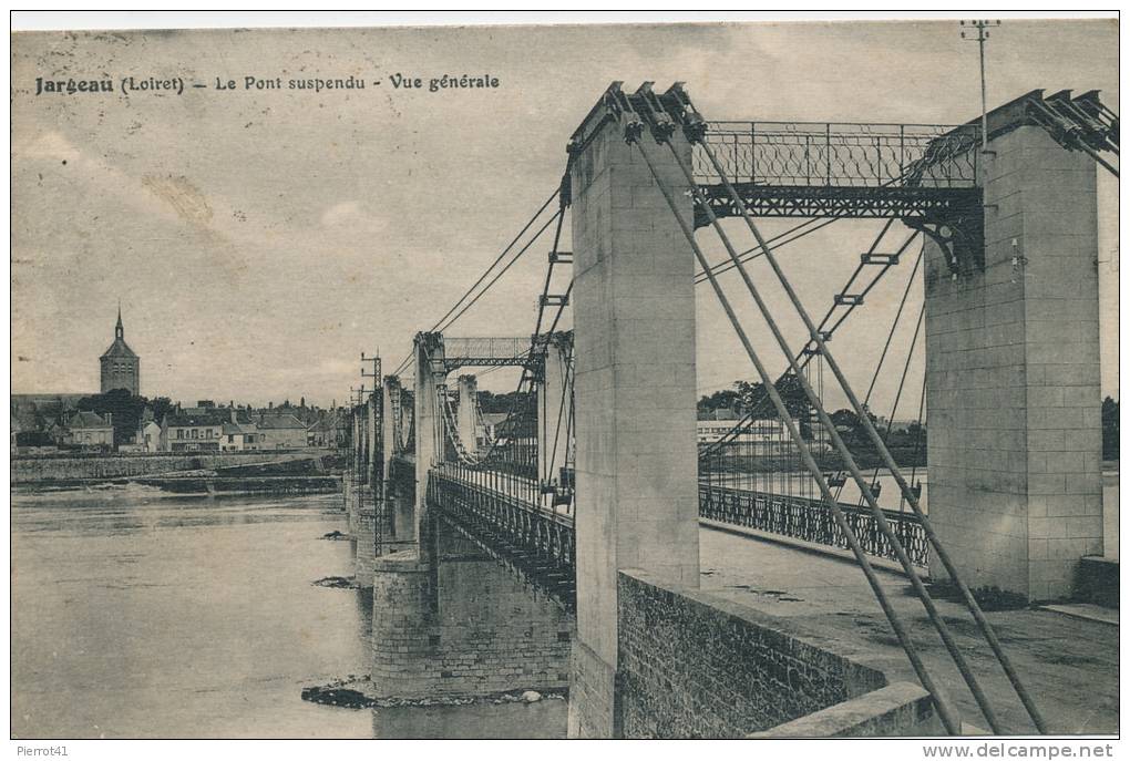 JARGEAU - Le Pont Suspendu - Vue Générale - Jargeau