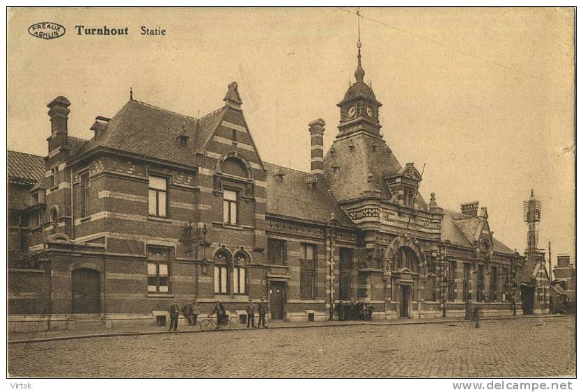 Turnhout :  Statie  ( La Gare )   Geschreven 1927 Met Zegel - Turnhout
