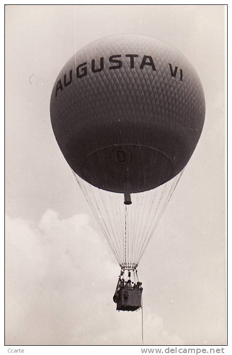 TRANSPORT/DIRIGEABLES/PHO TO/AUGUSTA  VI/Certainement Une Mongolfière Allemande Vu La Coorespondance Au Dos Et Le (D) - Montgolfières