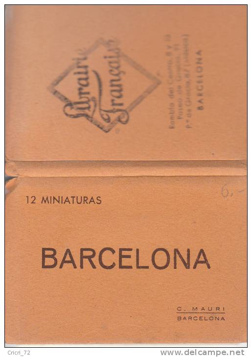 BARCELONA Carnet 12 Photos Complet (6 En Exemple) - Barcelona