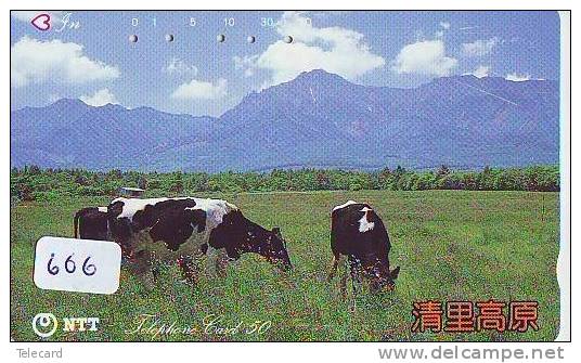 Télécarte JAPON * VACHE (606) COW * KOE * BULL * PHONECARD JAPAN * TELEFONKARTE * VACA * TAURUS * - Cows