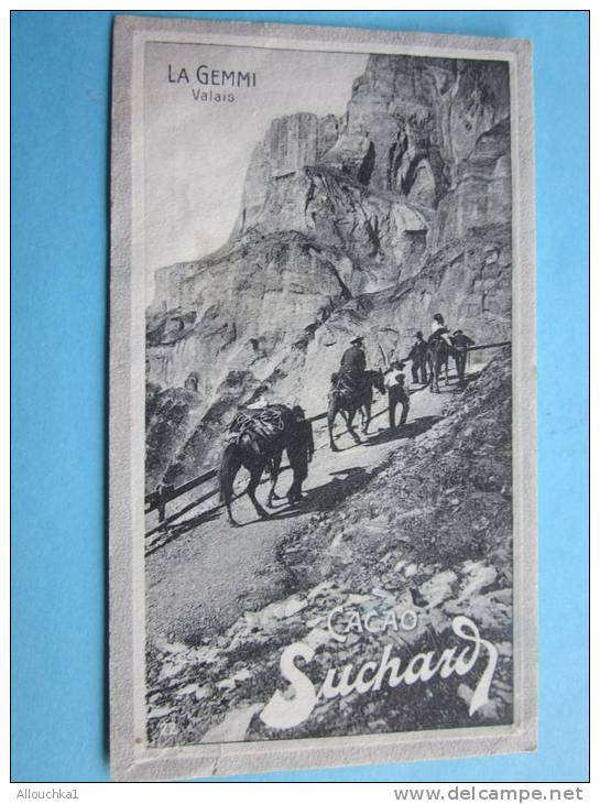 La Gemmi Dans Le Valais Suisse -Chocolat Suchard Neuchâtel Suisse— Chromo Image— - Suchard