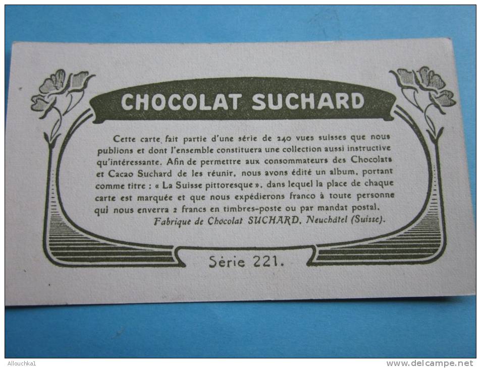 La Gemmi Dans Le Valais Suisse -Chocolat Suchard Neuchâtel Suisse— Chromo Image— - Suchard