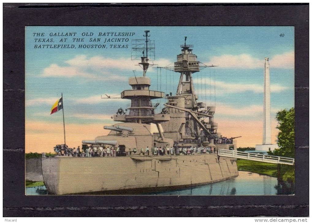 28727     Stati  Uniti,  Texas,  Houston,  The  Gallant  Old Battleship Texas,  At  The  San  Jacinto  Battlefield,  NV - Houston